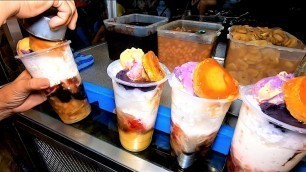 'Filipino Street Food | Halo Halo | Shaved Ice Dessert'