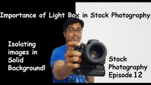 'How to change background of photos to white or black. Stock photography Tutorial'