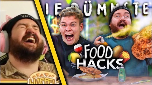 'Sub werden verschenkt + Sturmwaffel Reagiert auf Joeys Jungle Die dümmsten Food Lifehacks'