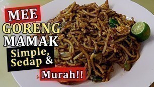 'MEE GORENG MAMAK Simple Sedap Dan Murah | Malaysia Street Food | @ RM 4/-'