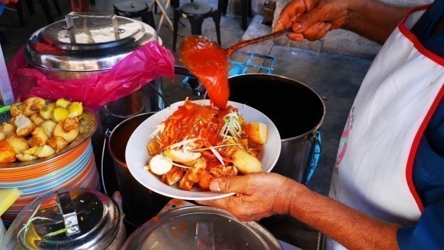 'Union Street Roti Bakar Pasembur Penang Street Food Malaysia 槟城美食烤土司鲜鱼 compilation'