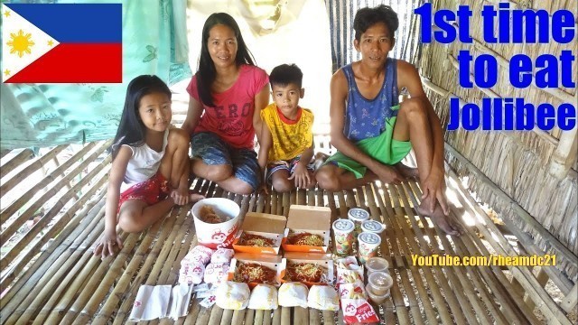 'The Philippines: The Kids\' 1st Time to Eat JOLLIBEE Fast Food. Filipino Poor and Life in Poverty'