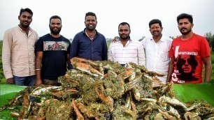 'Crab Masala | Sea Food Recipe | Crab | Nati Style | Akshay Food Factory | Village Cooking'