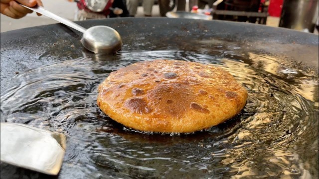 'Paratha Swimming in Dollop of Ghee | Indian Street Food'