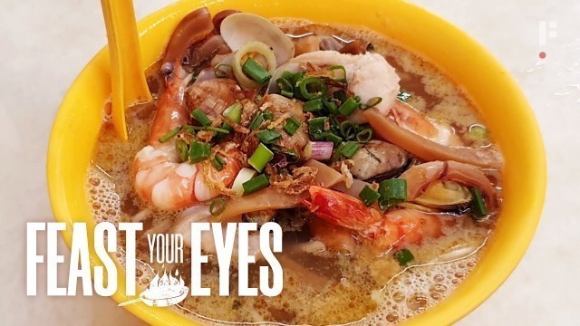 'Segambut Seafood Noodles | FEAST YOUR EYES | Chinese Street Food in Kuala Lumpur'