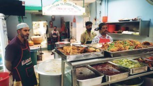 'Ep 172 Street Food Malaysia Famous Tajuddin Hussain Nasi Kandar Biryani Rice'