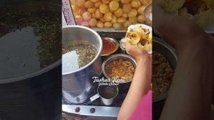 'Chole Wale Golgappe | Pani Puri | Fuchka | Puchka | Golgappa | Indian Street Food | #shorts #food'