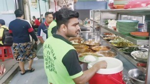 'Ep 34 FAMOUS Nasi Kandar Kampung Melayu 槟城扁担饭 Street Food Malaysia Penang'