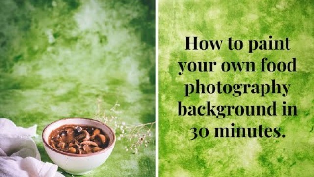 'Paint your own food photography background | Canvas food photography backdrop for beginners'