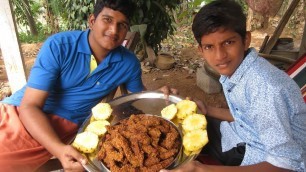 'Village food factory / Chicken Fingers Cooking by my Family in my village / Crispy Chicken Fingers'
