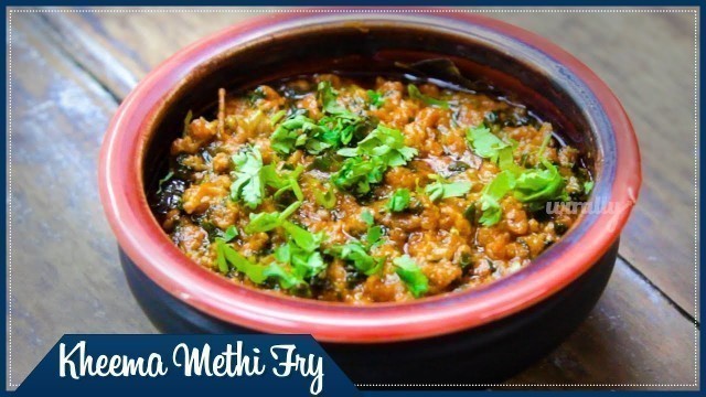 'Kheema Methi Fry || ఖీమా  మేతి  ఫ్రై   || Wirally Food'