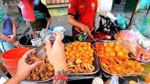 'Filipino Street Food | Fried Chicken Skin and Day Old Chicken'