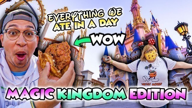'Everything We Ate In A Day At Magic Kingdom! Disney Food Guide! Treats, Pecos Bill Review & More!'