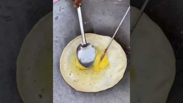'chapathi roll | egg roll | street food 