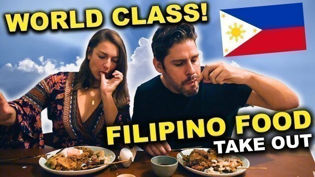 'FOREIGNERS try FILIPINO FOOD from Philippines BEST Restaurant for TAKE OUT!'