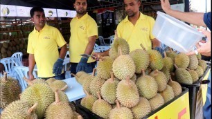 'Musang King Durian || Malaysia Street Food'