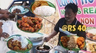 'Famous Uncle Roadside Unlimited Tasty Meals@40 Rs Only | #StreetFoodVideos | Food Bandi'
