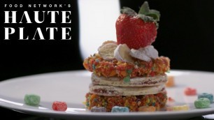 'The Rainbow Breakfast Stack | Haute Plate | Food Network'