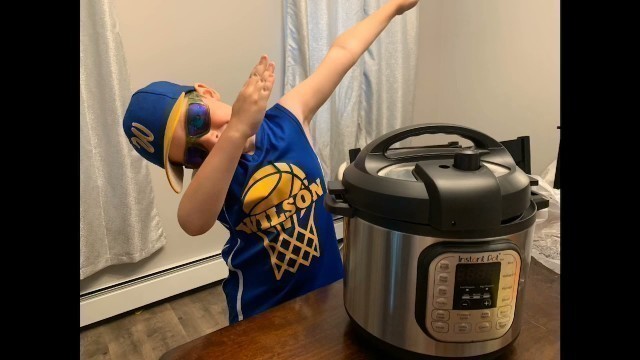 'Joeys first attempt at an Instant Pot Dessert!'