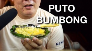 'Filipino Rice Cake - PUTO BUMBONG | Korean Tries Filipino Food'