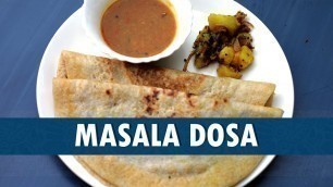 'Masala Dosa | Masala Dosa Recipe | Masala Dosa recipe In Telugu | Wirally Food'