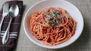 'Spaghetti al Tonno Recipe - Spaghetti with Spicy Tuna Sauce'