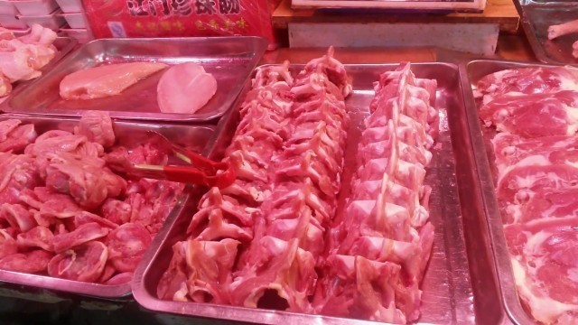 'CHINESE MEAT MARKET, WUHAN, CHINA, 2015'