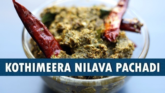'Kothimeera Pachadi || How to Cook Coriander Chutney In Telugu || Wirally Food'