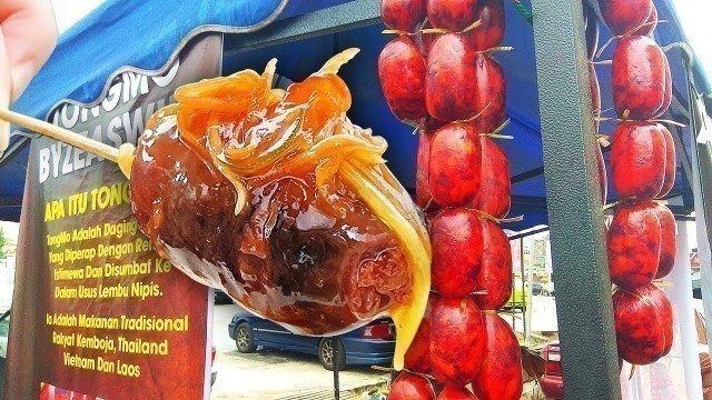 'Cambodian Beef Sausage In Malaysia - Tong Mo / Twah Go | Malaysia Street Food'
