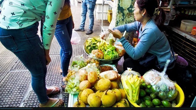 'Fresh Foods At Phnom Penh Central Market, Food And People Activities'