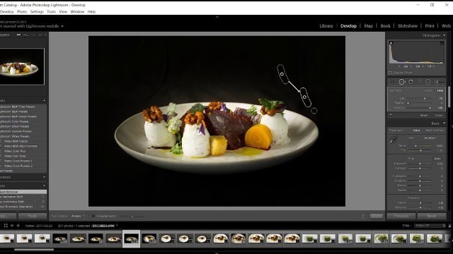 'How to Edit Food Photography in black background in Adobe Lightroom cc 2017'