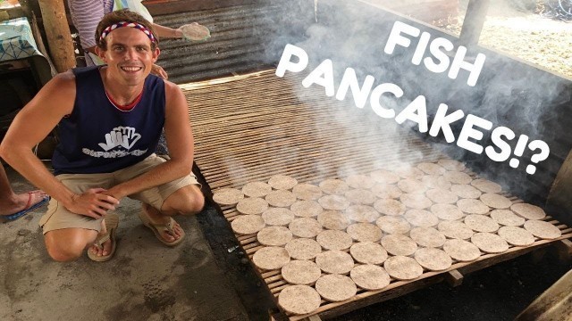 'COOKING AND EATING FILIPINO SMOKED FISH PANCAKES!? (Unique Food Philippines)'