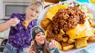 'I Tried Making JENNA MARBLES Favorite Meal | Vegan GARBAGE PLATE'