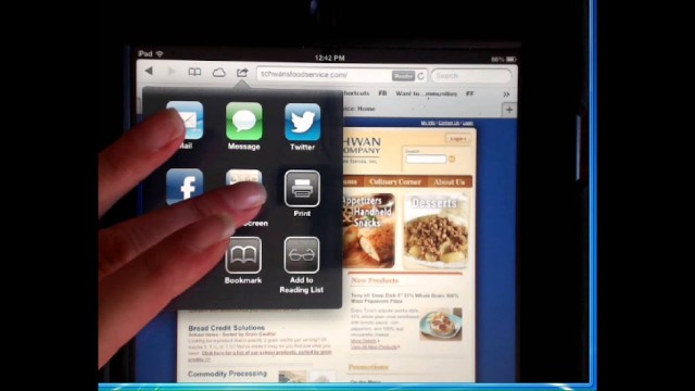'Old Tutorial - Schwan\'s - How to Create a Home Page for Safari on iPad'