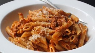 'Creamy Tomato Tuna Pasta - Easy Tuna Penne Pasta Recipe'