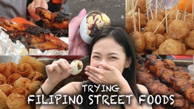'Trying Filipino Street Foods 필리핀 길거리 음식 먹방'