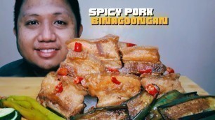 'SPICY PORK BINAGOONGAN | FILIPINO FOOD | MUKBANG PHILIPPINES | @John Aldrin Cases'