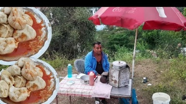 'Raj Bhai Ke Veg Momo | 15 Plate Banata Hu Jo Na Bika Toh Baant Deta Hu | Jammu food tour'