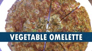 'Vegetable Omelette | Vegetable Omelet Recipe | How to Make Vegetable Omelet Recipe | Wirally Food'