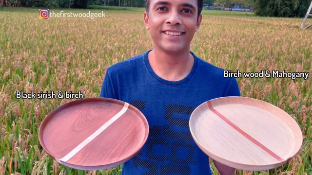 'Make A Wooden Dinner Plate | Handmade Wooden Plate | DIY Woodworking'