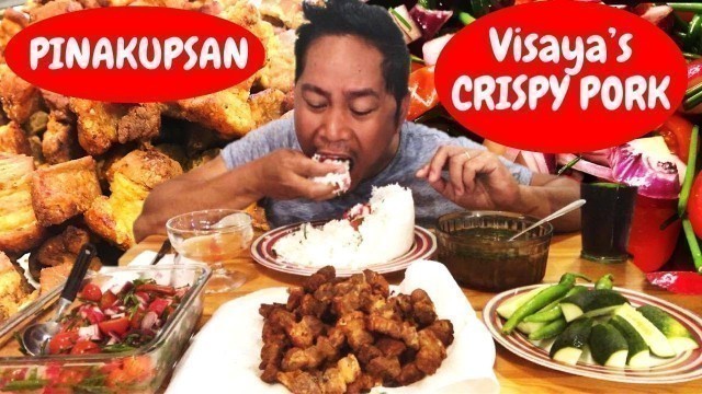 'BISAYA\'s Crispy Pork \"PINAKUPSAN\" MUKBANG. Filipino Food.'