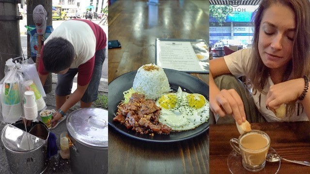 'Three Filipino Breakfast Favorites - Filipino Food Taste Test in Manila'