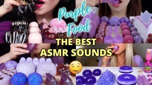 'Purple Food Overload! | Mukbang ASMR Compilation | ASMR Eating No Talking | Purple Dessert'