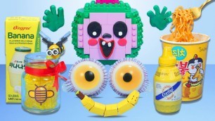 'LEGO CoComelon Mukbang Yellow Food Challenge! - Funny Lego Stop Motion'