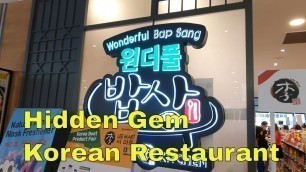'Hidden Gem at Wonderful Bap Sang - 원더풀밥상 Serving Cheap And Legit Korean Food'