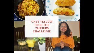 'I ate only  yellow food for 24 hrs!!Only yellow food challenge FC Vlogs #53'