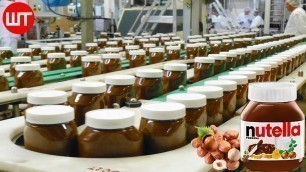'How Nutella Is Made In Factory | How it\'s Made Nutella - Food Factory'