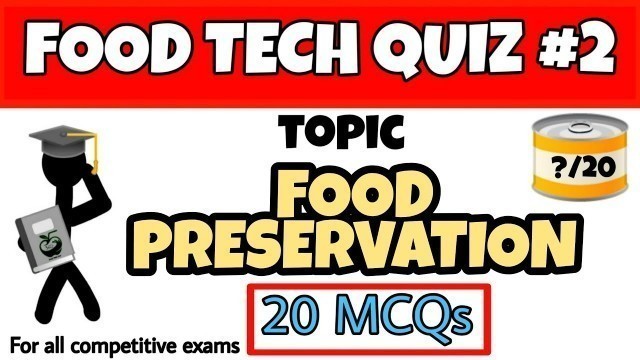 'Food Preservation MCQs | FSO Exam MCQ | Fssai exams | CFSO & TO | State FSO'