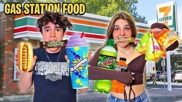 'Eating Only GAS STATION FOOD For 24 Hours!! 
