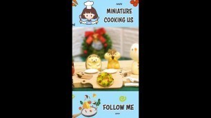 'Christmas Food Ideas #Shorts #MiniatureCookingUS #minifood'